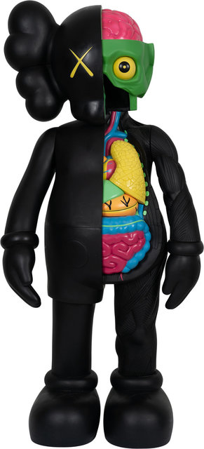 KAWS, ‘4FT Dissected Companion (Black)’, Other, Fiber-reinforced plastic, Heritage Auctions