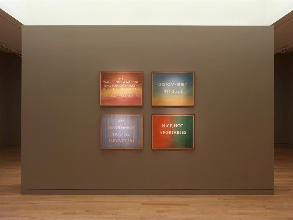 Artwork © Ed Ruscha. Photo by Rob McKeever. Courtesy of the artist and Gagosian. Artwork © Ed Ruscha. Photo by Rob McKeever. Courtesy of the artist and Gagosian.