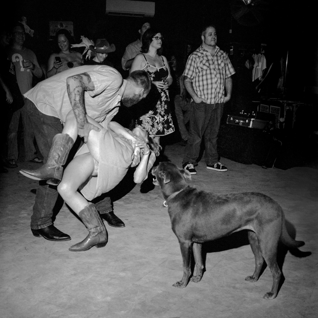 Chad Schaefer, ‘Dancers and a Dog at the White Horse Saloon, Austin, TX’, 2010, Soho Photo Gallery