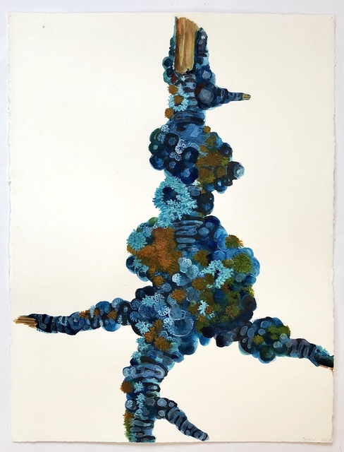 Katie DeGroot, ‘Trippin'’, 2019, Drawing, Collage or other Work on Paper, Watercolor on paper, Kathryn Markel Fine Arts