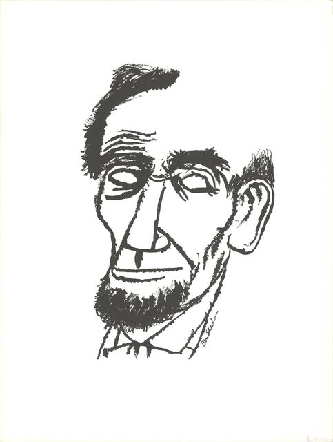Ben Shahn, ‘Portrait of Abraham Lincoln’, 1965, Print, Stone Lithograph, ArtWise