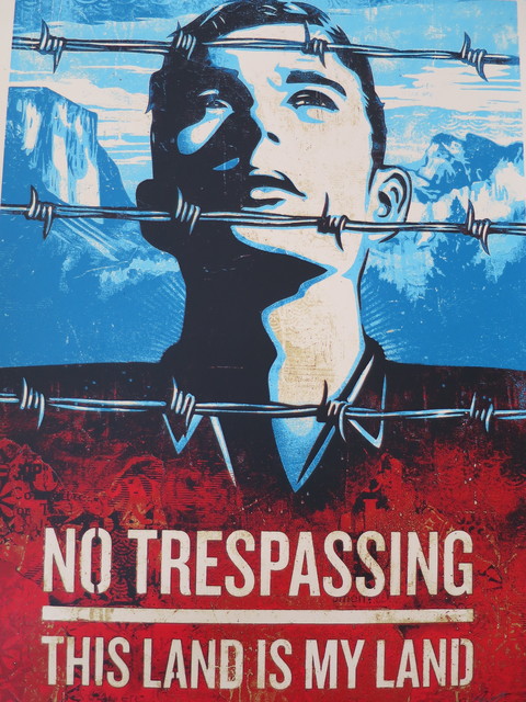 Shepard Fairey (OBEY), ‘No Trepassing’, 2012, AYNAC Gallery