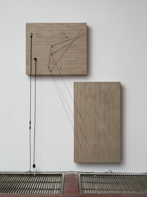 Naama Tsabar, ‘Transition’, 2016, Installation, Wood, canvas, electronics, cables, knobs, speakers, Dvir Gallery