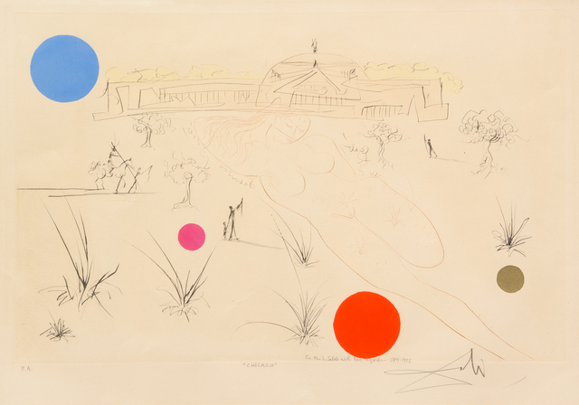 Salvador Dalí, ‘Chicago’, Print, Etching, Hindman