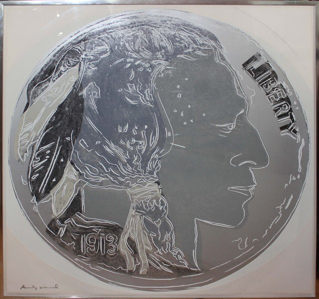 Andy Warhol, ‘Indian Head Nickel (FS II.385)’, 1986, Print, Screenprint on Lenox Museum Board, Elizabeth Clement Fine Art