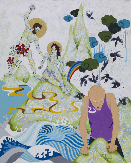 Chien-Chiang Hua, ‘Stone and Scarf’, 2010, Aki Gallery