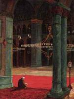 Interior of mosque, Constantinople