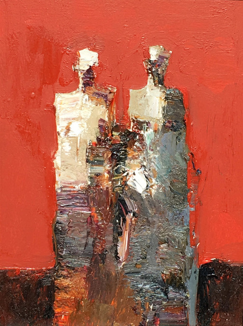 Danny McCaw, ‘Reunion’, 2018, Painting, Oil on panel (15" x 13" framed), Sue Greenwood Fine Art