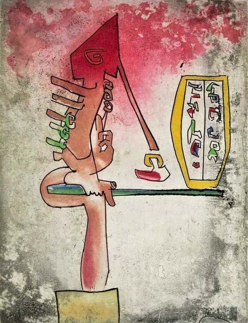 Roberto Matta, ‘Los 5 Destacagados’, 1976, Print, Etching & Aquatint on Japon paper, Art Commerce