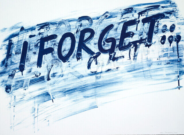 Mel Bochner - I Forget