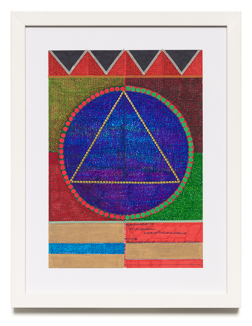 Sharmistha Ray, ‘everythinghascometopass’, 2020, Drawing, Collage or other Work on Paper, Automatic writing with colored pens, markers, stickers and washi tape on archival sketchbook paper, Carrie Secrist Gallery