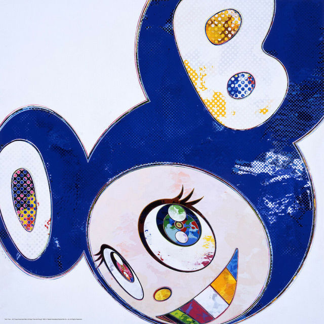 Takashi Murakami, ‘And Then... (Blue)’, 2013, Print, Offset lithograph in colors with cold stamping, michael lisi / contemporary art