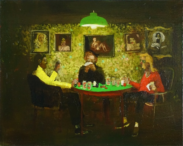 Michael Harrington, ‘Poker’, 2018, Painting, Huile sur toile / Oil on canvas, Galerie de Bellefeuille