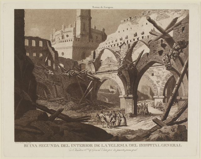 Fernando Brambilla, ‘Ruins of Saragossa: Hospital General de Nuestra Señora de Gracia’, 1808-1814, Print, Etching and aquatint, British Museum