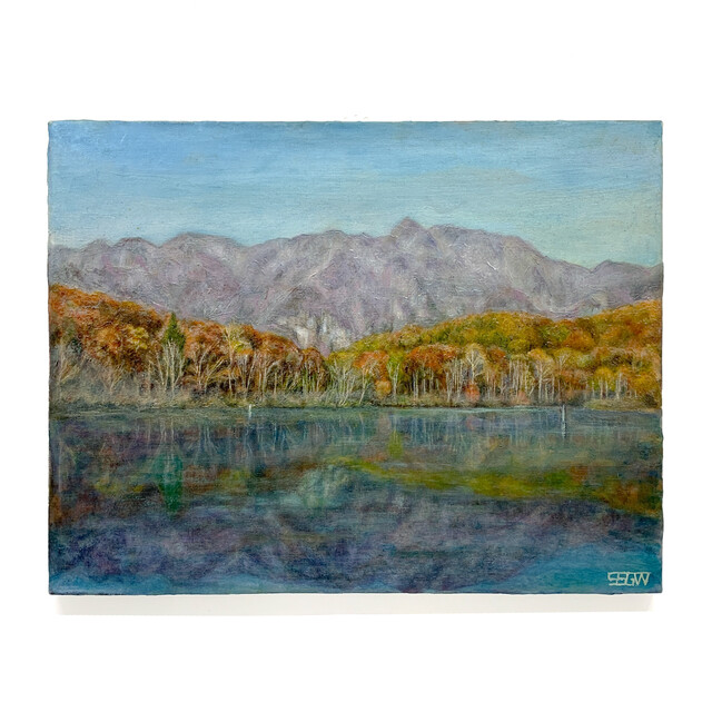 M. Martin 水彩画 「滝」サイン入り M. Martin 水彩画 「滝」サイン入り