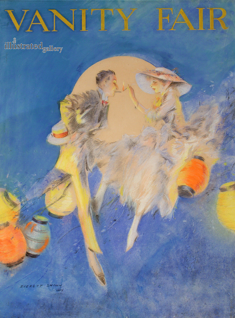 Everett Shinn, ‘Couple Sitting Among Lanterns, Cover for Vanity Fair’, The Illustrated Gallery