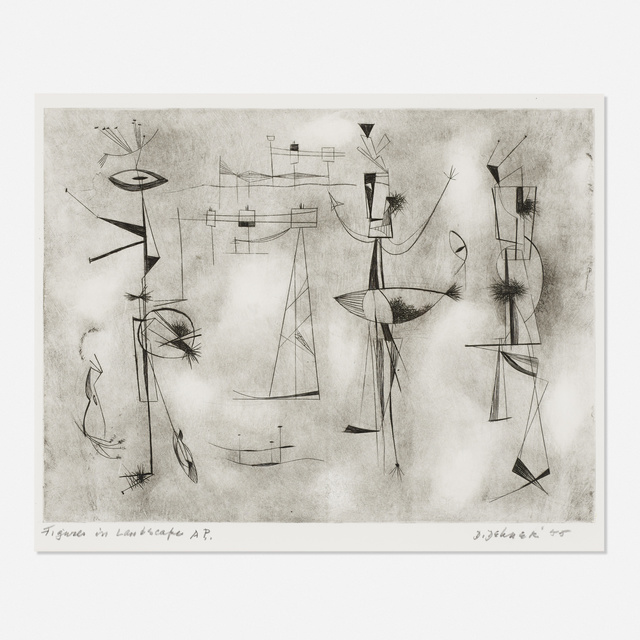 Dorothy Dehner, ‘Figures in Landscape’, 1955, Rago/Wright