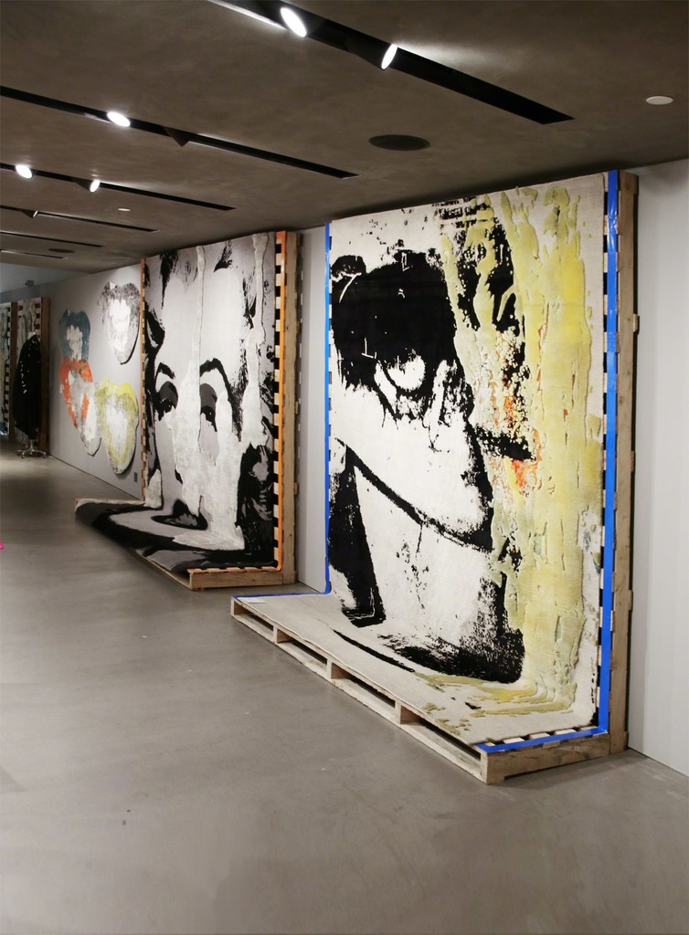 Installation at JOYCE featuring art carpets by ANDY WARHOL and LEO GABIN Installation at JOYCE featuring art carpets by ANDY WARHOL and LEO GABIN