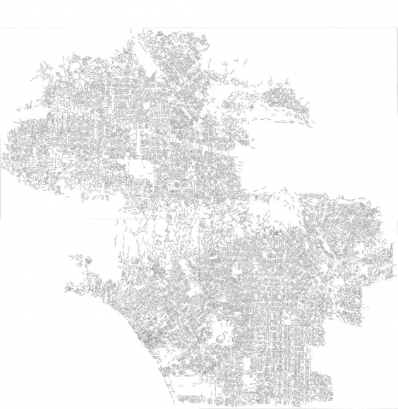 Kim Rugg, ‘Los Angeles Landscape (North East, North West, South East, South West)’, 2015, Mark Moore Fine Art