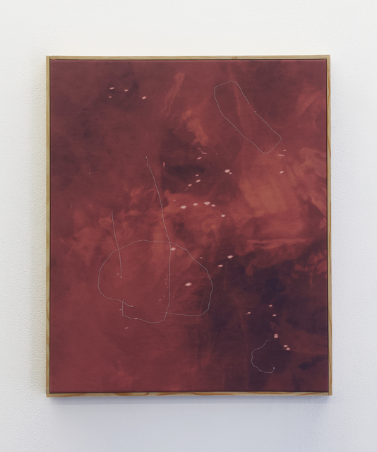 Manuel Tainha, ‘TRANCHE,’, 2020, Painting, Bleach and sewn on cotton, wood and nails, Foco