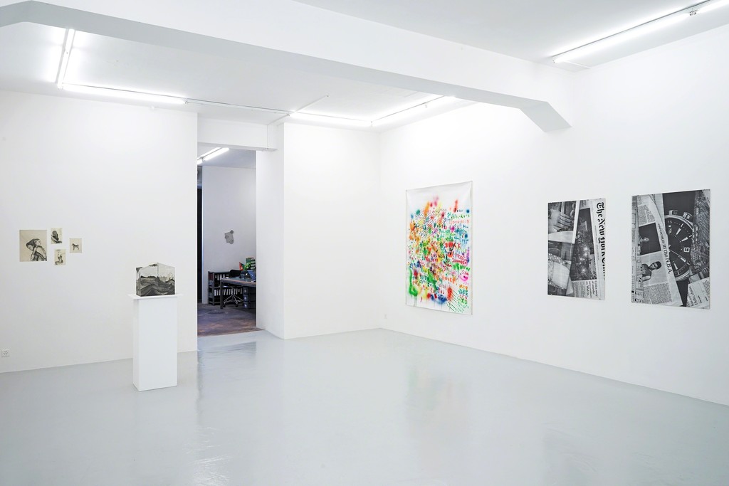 Installation view When the facts change, I change my mind with works by Benedikte Bjerre, Anne-Lise Coste, Slawomir Elsner, Jonathan Monk, Andreas Slominski and Sandra Vásquez de la Horra. Lullin + Ferrari, Zurich, 2019 Installation view When the facts change, I change my mind with works by Benedikte Bjerre, Anne-Lise Coste, Slawomir Elsner, Jonathan Monk, Andreas Slominski and Sandra Vásquez de la Horra. Lullin + Ferrari, Zurich, 2019