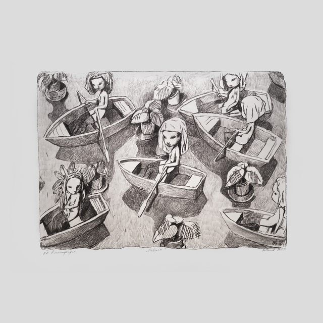 Andrey Ostashov, ‘Brides’, 2010, Painting, Lithography on paper, OSTASHOV sculpture