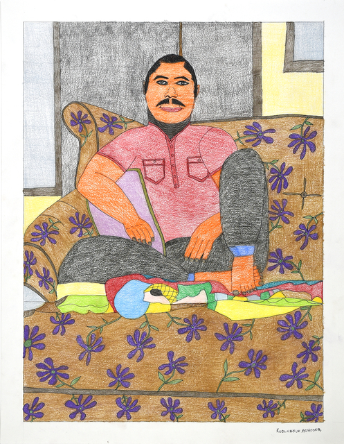 Kudluajuk Ashoona, ‘Untitled (#199-0032)’, 2013, Drawing, Collage or other Work on Paper, Coloured Pencil, Ink on Paper, Madrona Gallery