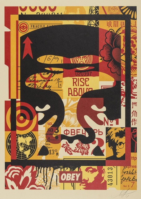 Shepard Fairey (OBEY), ‘3 Face Collage’, 2011, Forum Auctions