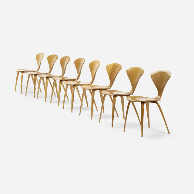 Norman Cherner, ‘dining chairs, set of eight’, 1958, Rago/Wright