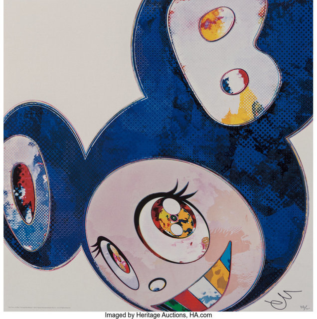 Takashi Murakami, ‘And Then x 6 (Blue: The Superflat Method)’, 2013, Print, Offset lithograph in colors on smooth wove paper, Heritage Auctions