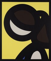 Julian Opie - Paper Head 5, from Paper Heads