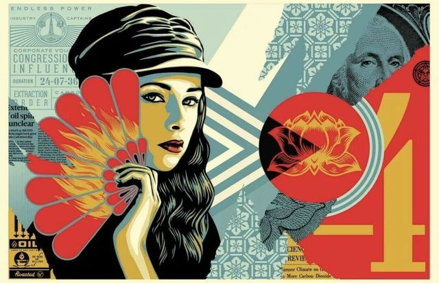 Shepard Fairey, ‘Fan The Flames’, 2019, New Union Gallery