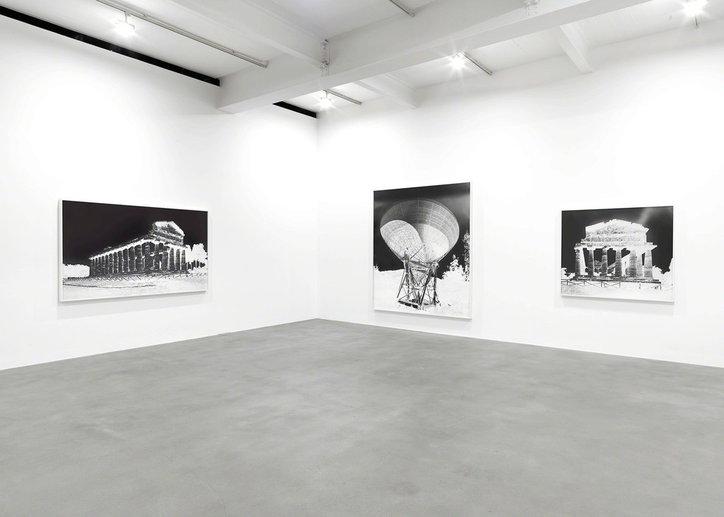 Installation view, "Vera Lutter: Turning Time" at Gagosian Britannia Street, London. Artworks © Vera Lutter. Photo by Mike Bruce. Courtesy Gagosian. Installation view, "Vera Lutter: Turning Time" at Gagosian Britannia Street, London. Artworks © Vera Lutter. Photo by Mike Bruce. Courtesy Gagosian.