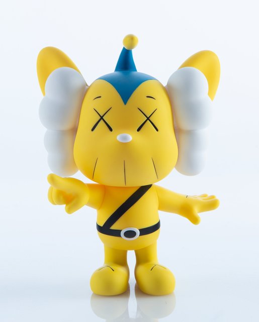 KAWS, ‘JPP (Black and Yellow) (two works)’, 2008, Sculpture, Painted cast vinyl, Heritage Auctions