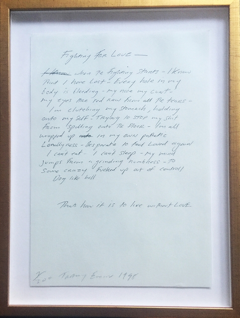 Tracey Emin, ‘Fighting for Love’, 1998, Alpha 137 Gallery