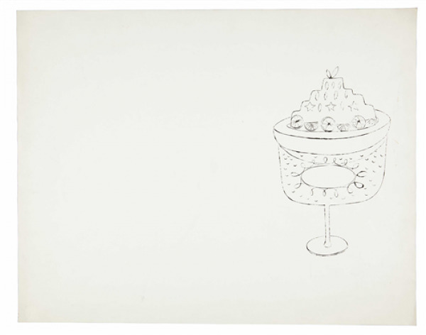 Andy Warhol, ‘Untitled (From Wild Raspberries)’, 1959, Drawing, Collage or other Work on Paper, Ink on paper, Dean Borghi Fine Art