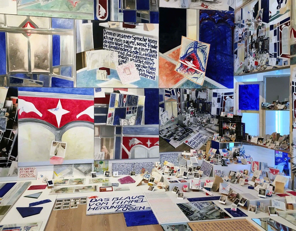 Anna Oppermann “Paradoxical Intentions”, detail installation view at the ICA Miami exhibition “The Everywhere Studio”, 2017, Photo: Nici Wegener Anna Oppermann “Paradoxical Intentions”, detail installation view at the ICA Miami exhibition “The Everywhere Studio”, 2017, Photo: Nici Wegener