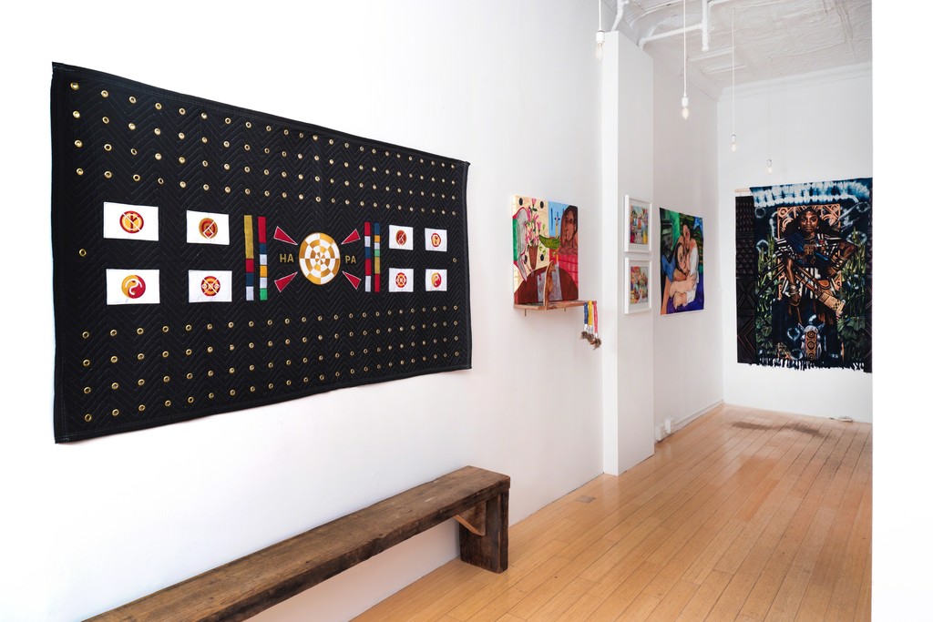 Us, Installation View, Us, Courtesy of Ed. Varie. Clockwise, artwork by Kiji McCafferty, Yoo Hee Chang, Nicolas Atkins, Alina Perez and Stephen Hamilton. Us, Installation View, Us, Courtesy of Ed. Varie. Clockwise, artwork by Kiji McCafferty, Yoo Hee Chang, Nicolas Atkins, Alina Perez and Stephen Hamilton.