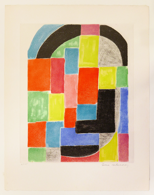 Sonia Delaunay, ‘Composition with Black Arch’, ca. 1970, Nikola Rukaj Gallery