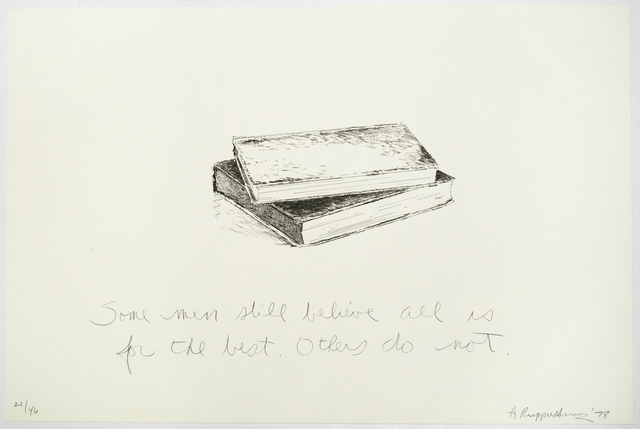 Allen Ruppersberg, ‘Untitled (Some Men Still Believe...)’, 1878, Print, Lithograph printed in black from an aluminum plate on Rives Offset paper, Brooke Alexander, Inc.