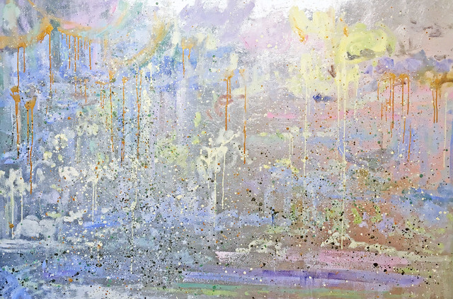 Michelle Sakhai, ‘Boundless’, 2018, Painting, Oil and metal leaf on canvas, Madelyn Jordon Fine Art
