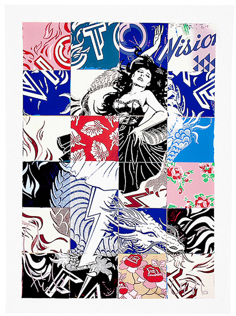 FAILE, ‘VISIONS VICTOIRE’, 2017, Silverback Gallery