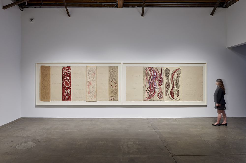 Installation view, ‘Louise Bourgeois. The Red Sky,’ Hauser & Wirth Los Angeles, 2018
© The Easton Foundation/VAGA, NY
Courtesy Hauser & Wirth
Photo: Mario de Lopez Installation view, ‘Louise Bourgeois. The Red Sky,’ Hauser & Wirth Los Angeles, 2018
© The Easton Foundation/VAGA, NY
Courtesy Hauser & Wirth
Photo: Mario de Lopez