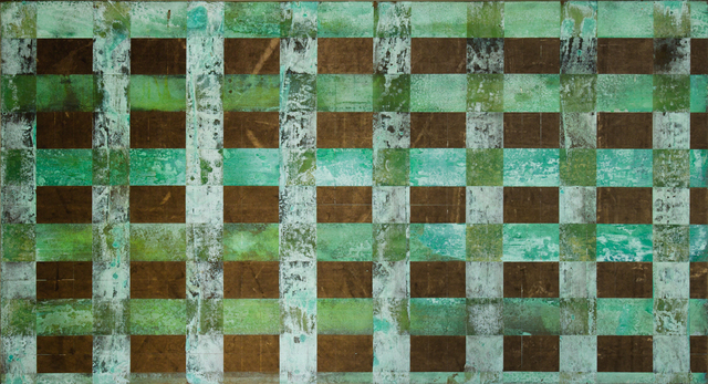 José Bechara, ‘Untitled ’, 2014, Painting, Oxidation of cupric and ferrous emulsions on truckload cover, LURIXS: Arte Contemporânea