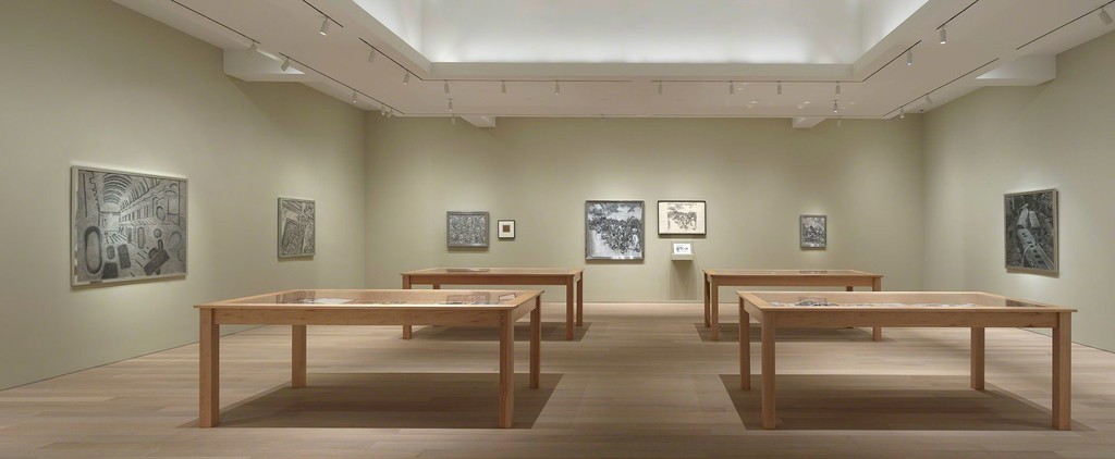 Installation view. Artwork © 2019 Richard Artschwager / Artists Rights Society (ARS), New York. Photo: Rob McKeever. Courtesy Gagosian. Installation view. Artwork © 2019 Richard Artschwager / Artists Rights Society (ARS), New York. Photo: Rob McKeever. Courtesy Gagosian.