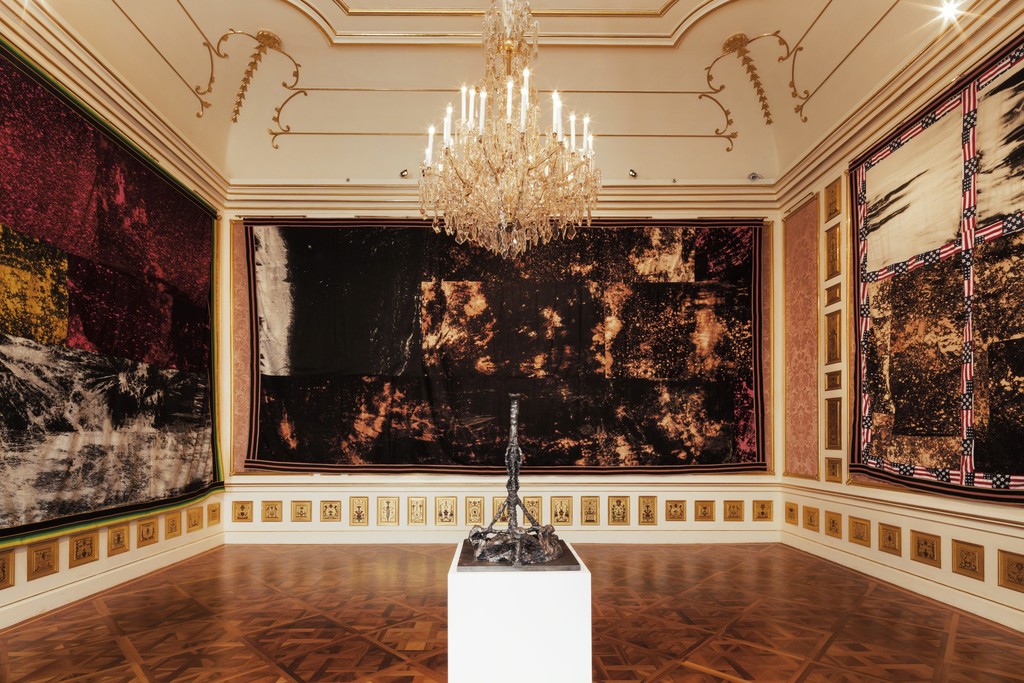 Installation View “Sterling Ruby”, 2016, Winterpalais
© Belvedere, Vienna Installation View “Sterling Ruby”, 2016, Winterpalais
© Belvedere, Vienna