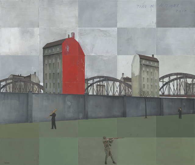 Paolo Ventura, ‘Tiro al Piccione’, 2017, Edwynn Houk Gallery