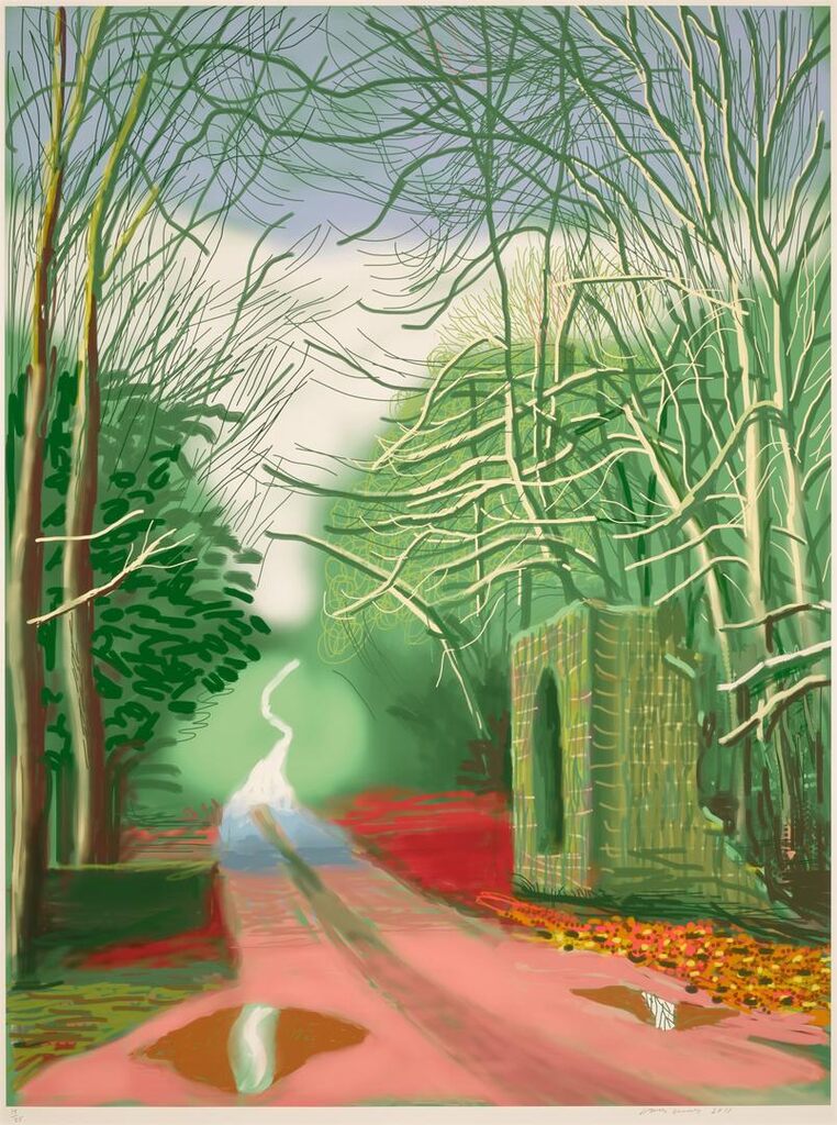 David Hockney - The Arrival of Spring in Woldgate, East Yorkshire in 2011 (twenty eleven) - 19 February