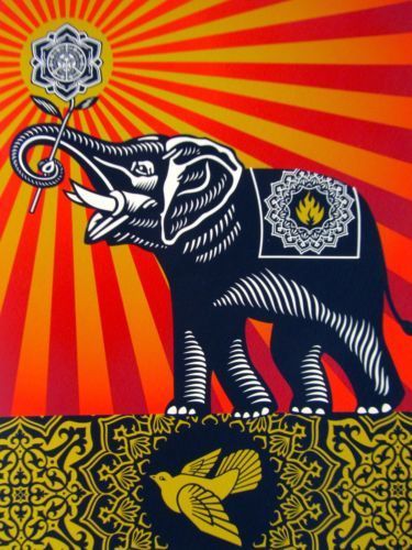 Shepard Fairey, ‘Peace Elephant’, 2011, EHC Fine Art