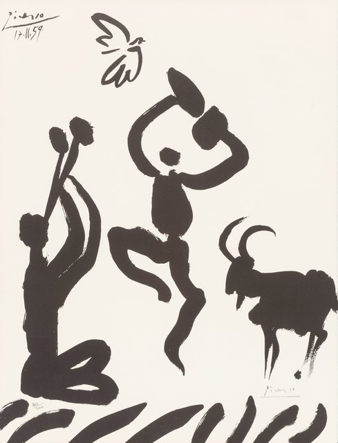 Pablo Picasso, ‘Musicien, danseur, chèvre et oiseau’, 1959, Heritage Auctions